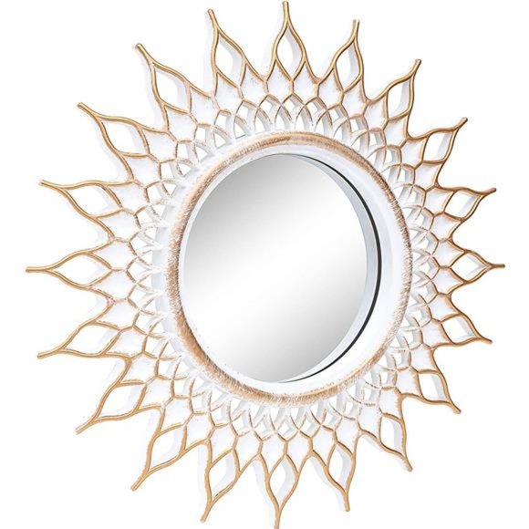 Brushed Gold Mirrors for WallDecor Set of 3Wall Mirror Decoration for LivingRoom - Picture 4 of 6